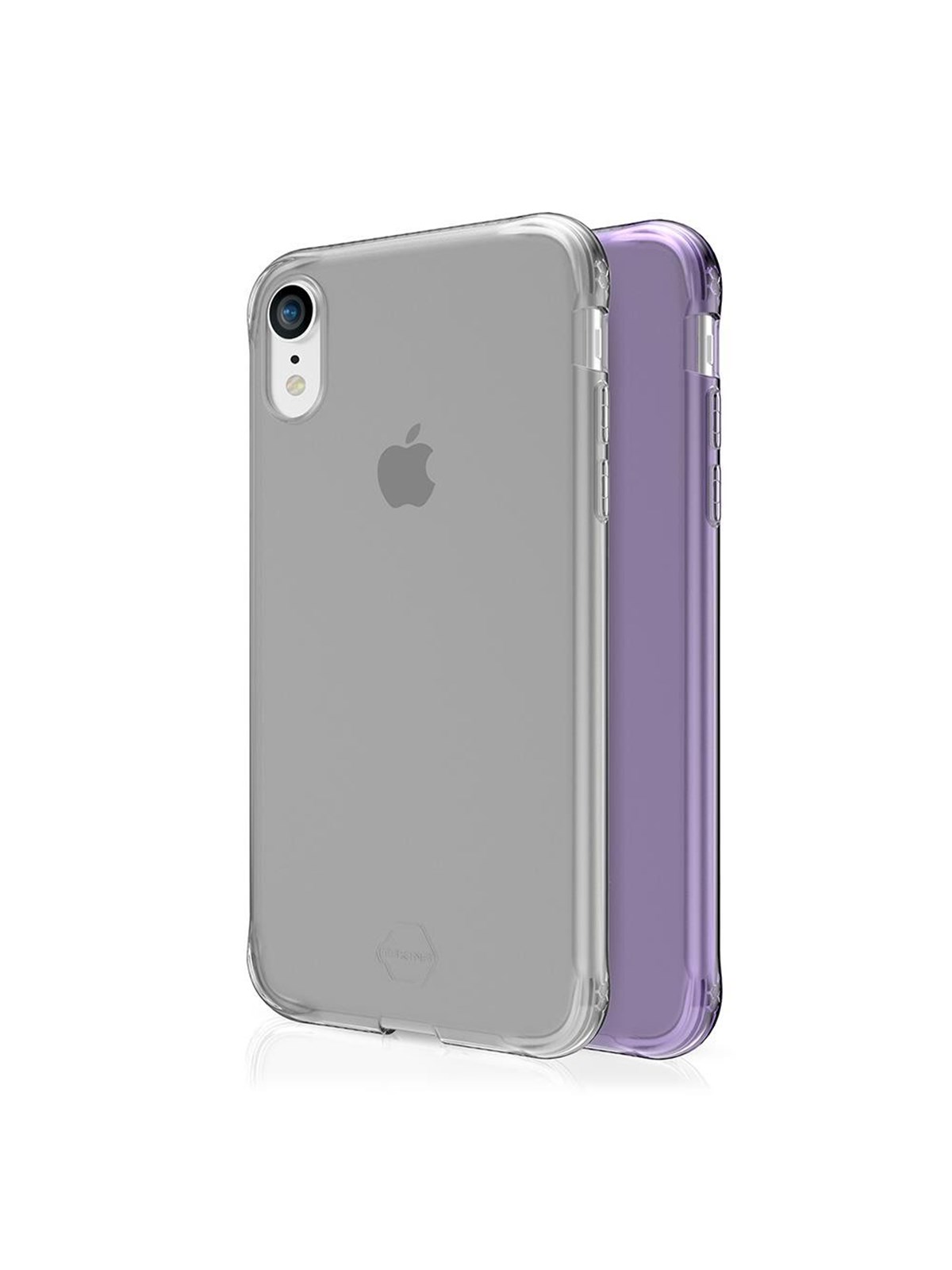 ITSKINS NANO DUO cover for iPhone XR. Light purple and transparent