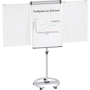 Maul Maul Flipchart  solid 63728, höhenverstellbar, mit Rollen, Rundfuß, Seitenarme
