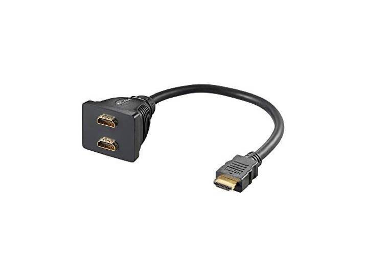Goobay 68784 HDMI kabeladapter, verguld