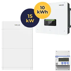 SET Sofar Solar 15 kW Hybrid-Wechselrichter HYD 15KTL-3PH +1x Sofar Solar BTS E10-DS5 10,24 kWh Batteriespeicher