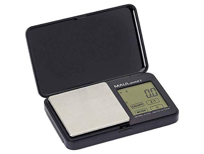 MAUL Balance de Poche Taschenwaage MAULpocket II\, 500 g 1611590 Plage de Pesée (Max\,) 500 g à Pile(S) Noir