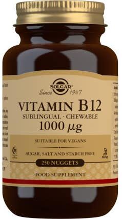 Solgar Vitamina B12 Cianocobalamina 1000mcg Sublingual 250comp