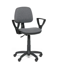 Bürostuhl MILANO mit Armlehnen, grau