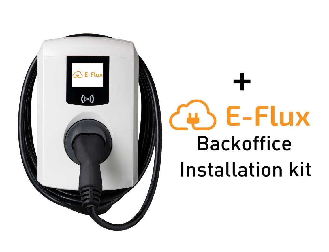 Alfen Eve Single Pro-line 3-phase incl 7,5m T2 cable with E-Flux backoffice
