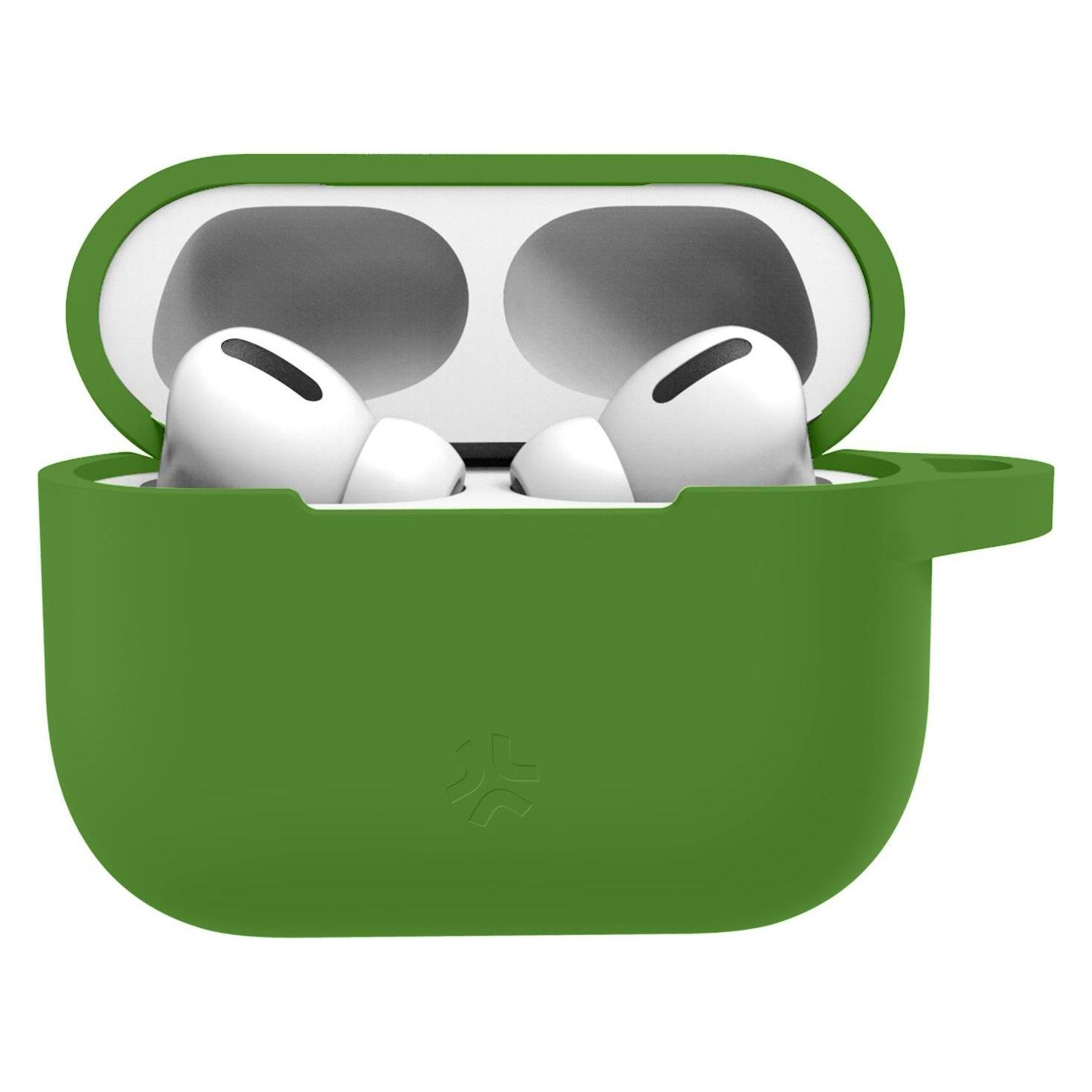 Celly Universelle Grüne Silikonhülle für AirPods (Kopfhörer Hülle) (AIRCASEUNIVGN)