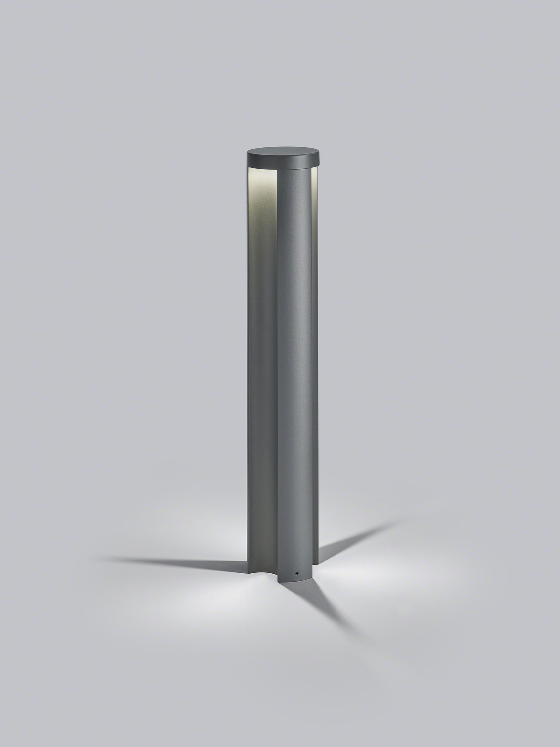 Helestra LED-Pollerleuchte SKY Graphit dreiseitiger Lichtaustritt A392401.93 4022671119962