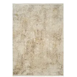 Webteppich Farina 160 x 230 cm Mischgewebe Beige