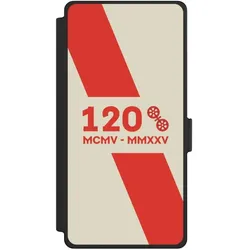 Nivocase Klapphülle für Samsung Galaxy S25 Ultra Handyhülle aus Kunst Leder NIVOflip schwarz 1. FSV Mainz (Samsung Galaxy S25 Ultra), Smartphone Hülle, Schwarz