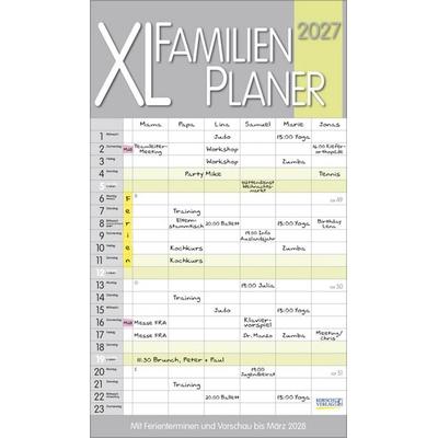 XL Familienplaner Pastell 2027