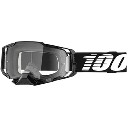 100%, Unisex, Sportbrille, Armega MTB Clear Lens (Schwarz, Clear), Schwarz