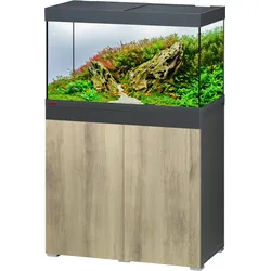 EHEIM vivaline 144 LED Aquarium mit Unterschrank anthracite/wood