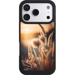 Nivocase Handyhülle für Apple iPhone 18 Pro Hülle NIVOpure Case Schwarz Natur Sonne Pampasgras (Apple iPhone 18 Pro), Smartphone Hülle, Schwarz