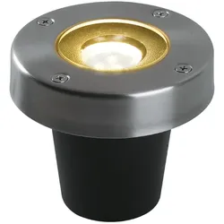 Garden Lights Einbaustrahler Bodenstrahler Umbra 3 Watt Edelstahl