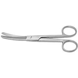 chirurgische Schere gebogen stumpf/stumpf 14,5 cm