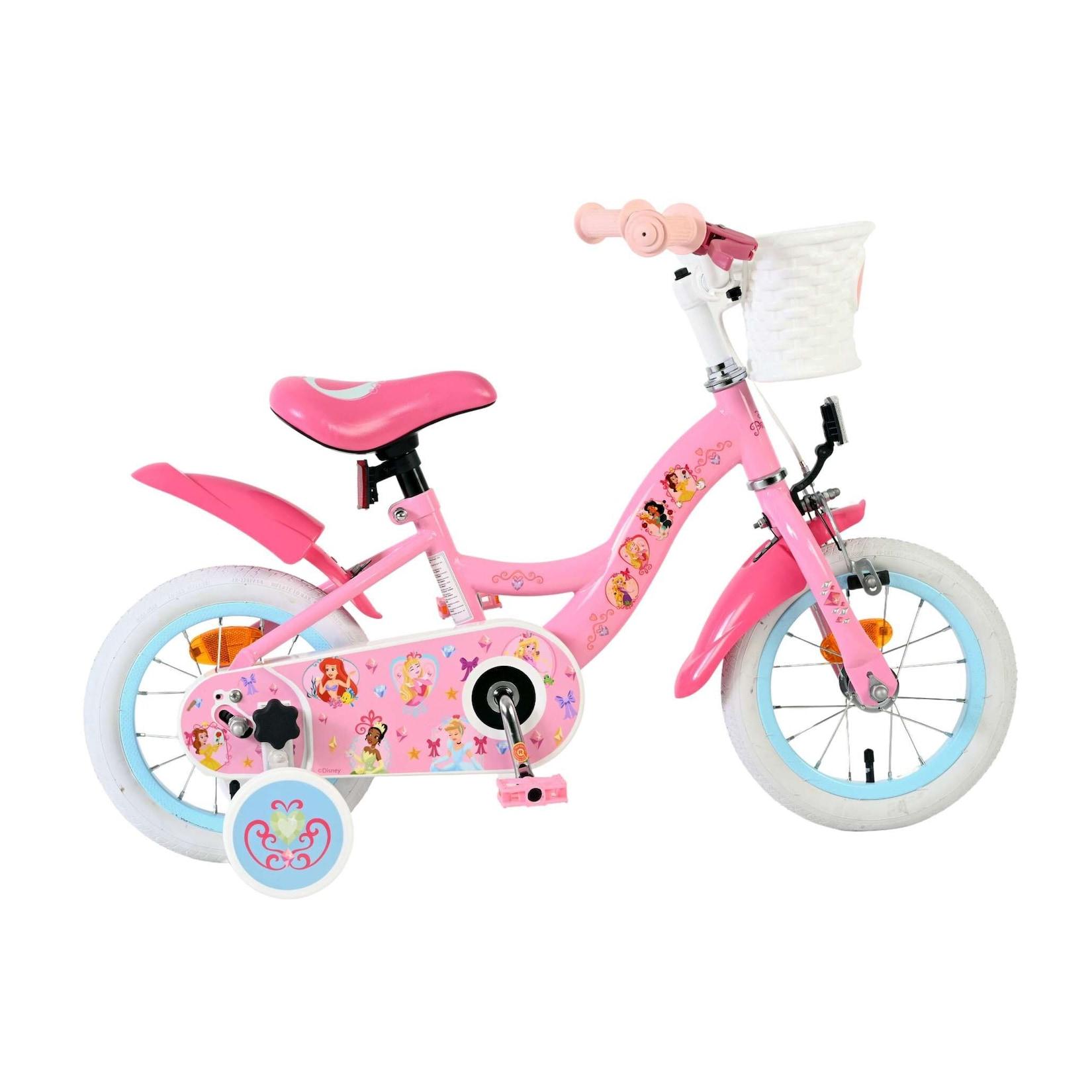 Volare Kinderfahrrad Magic Royals für Mädchen 12 Zoll Kinderrad in Rosa