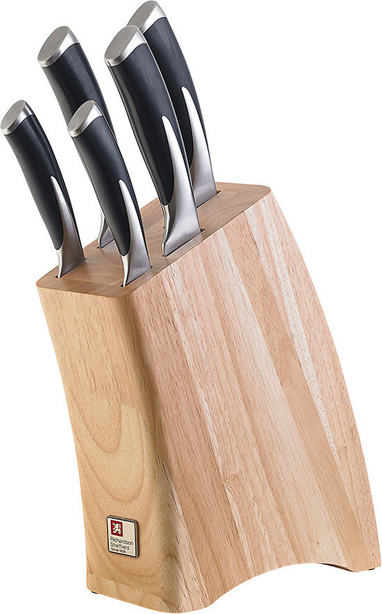 Richardson Sheffield Kyu utility mes met standaard in roestvrij staal en zwart hout