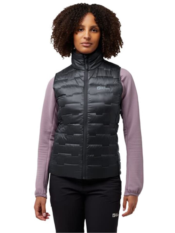 Jack Wolfskin Daunenweste "Passamani" in Schwarz - XXL