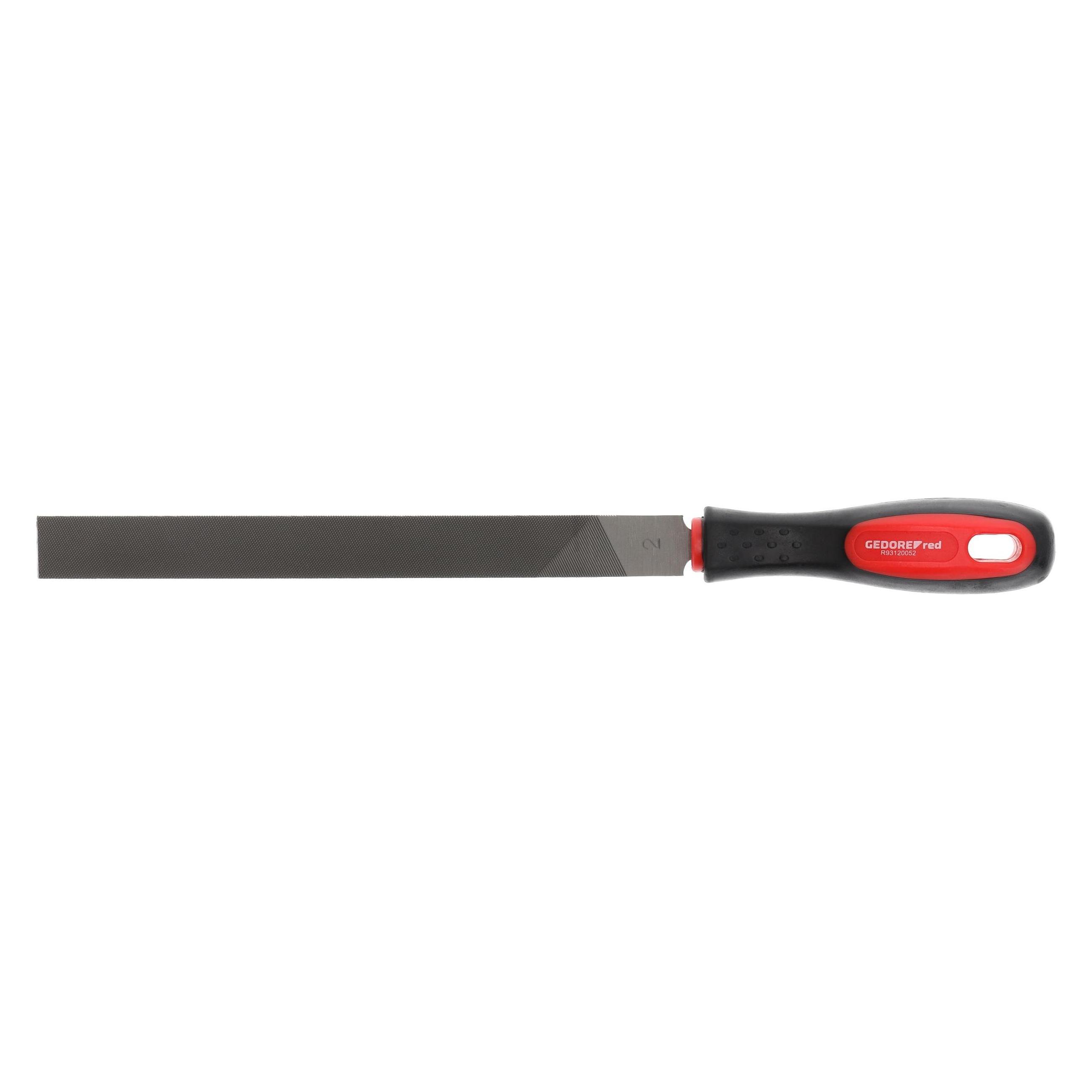Gedore Red red Flachfeile, Spezialstahl, 2-Komponenten-Griff, Rot/Schwarz (Hieb 2, 315 mm) (3301592)