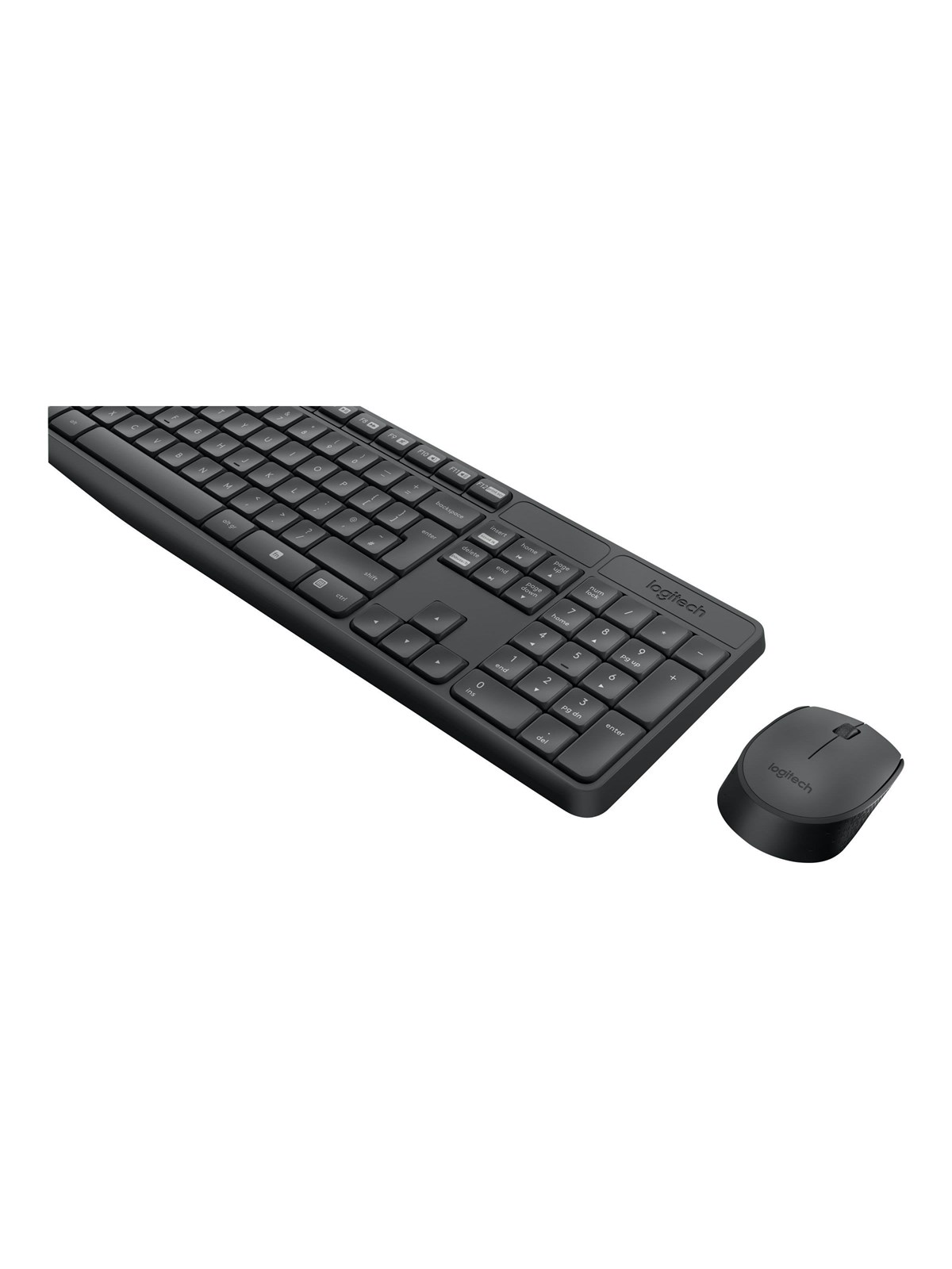 Logitech MK235 - keyboard and mouse set - Hungarian - Tastatur & Maus Set - Ungarisch - Schwarz