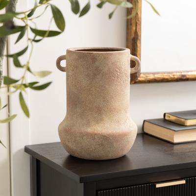Arcilla Elemental - Dark Gray, Beige, Red or Cream Ceramic Antique Style Decorative Vase with Handles