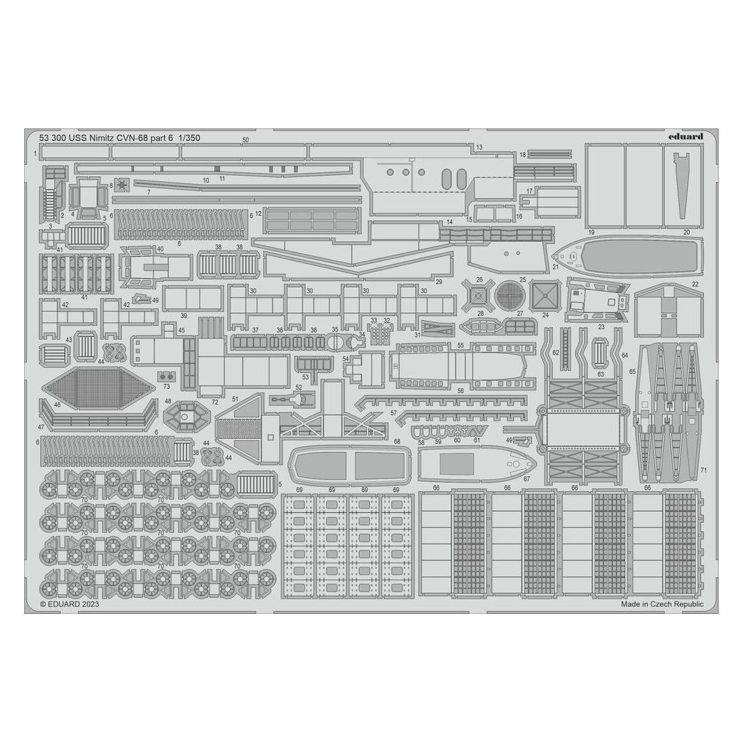 Eduard USS Nimitz CVN-68 part 6 1/350 (53300)
