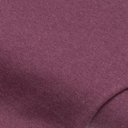 Sweatstoff "Basic" mit weich gerauter Innenseite, aubergine-melange