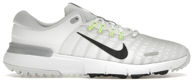 Nike Free Golf Next Nature White Pure Platinum Wolf Grey Black - EU 36.5