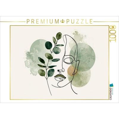 CALVENDO Puzzle Botanische Silhouette | 1000 Teile Lege-Größe 64x48cm Foto-Puzzle für glückliche Stunden, von , Calvendo Puzzle