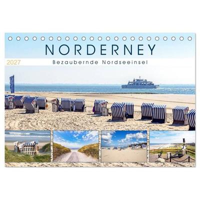 NORDERNEY Bezaubernde Nordseeinsel (Tischkalender 2027 DIN A5 quer), CALVENDO Monatskalender