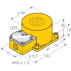 Turck Sensor NI60-K90SR-FZ3X2