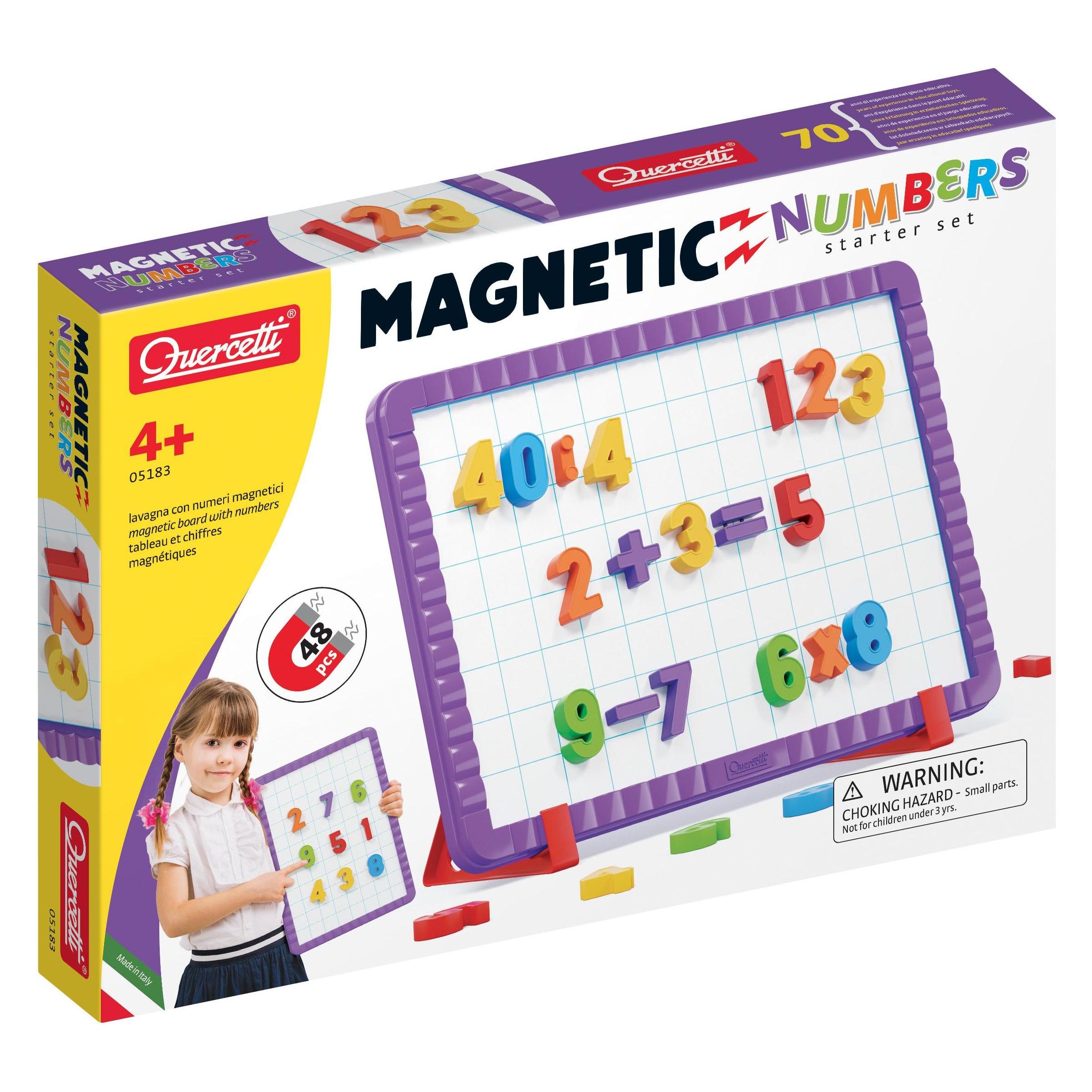 Quercetti Magnetische Zahlen Startset (48 Teile) (Italienisch, 4 - 12 Jahre) (QU-5183)