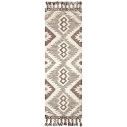 KELIM-TEPPICHLÄUFER Lhasa handgewebt 66/200 cm