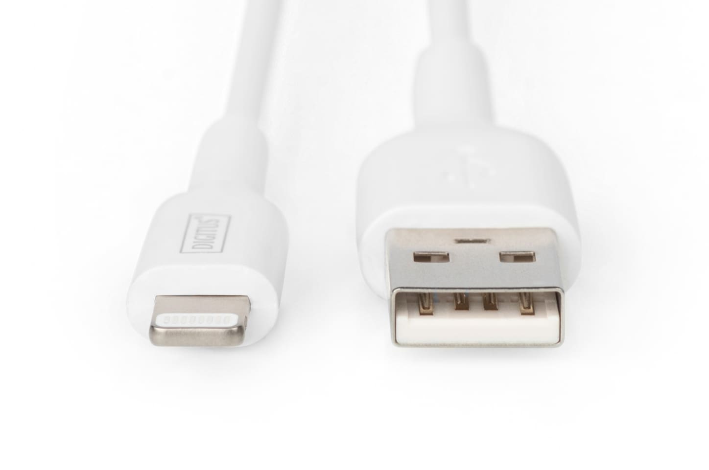 DIGITUS Daten- und Ladekabel USB-A zu Lightning, 1.0m, weiß DB-600106-010-W