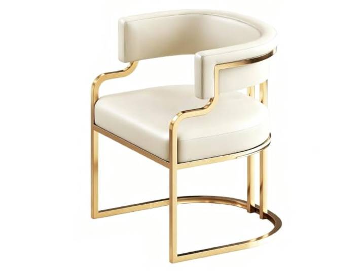 YANGLLYJ Warteraum Stuhl Modern Empfangs Stuhl Gebogener Ruecken Robust Rahmen aus Kohlenstoffstahl, Schaumstoffpolsterung PU Geeignet für Cafés Oder Schminkbereiche(White)