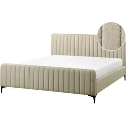 POLSTERBETT mit Lattenrost 180x200 cm Beige Lunan