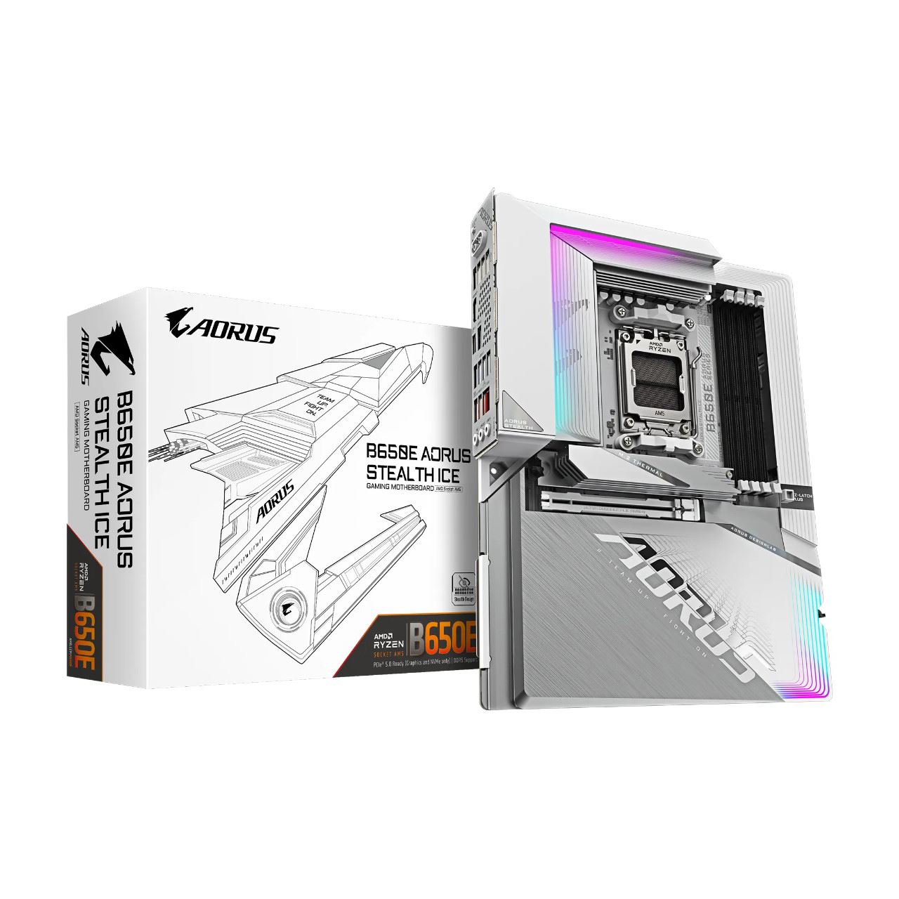 Gigabyte AORUS Stealth ICE AMD B650E So.AM5 DDR5 ATX Retail