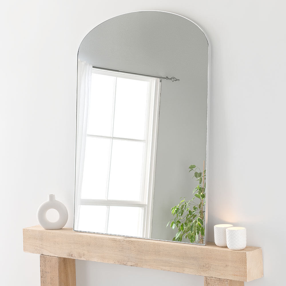 Ebern Designs Iaverne Flat Leaning Mirror Silver Leaf 121cm H X 2cm D