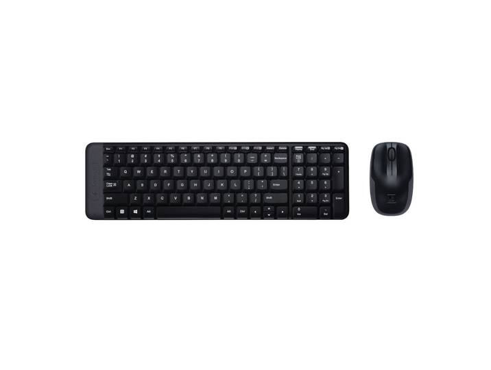 Logitech MK220 Wireless Combo (Qwerty) Toetsenbord Zwart