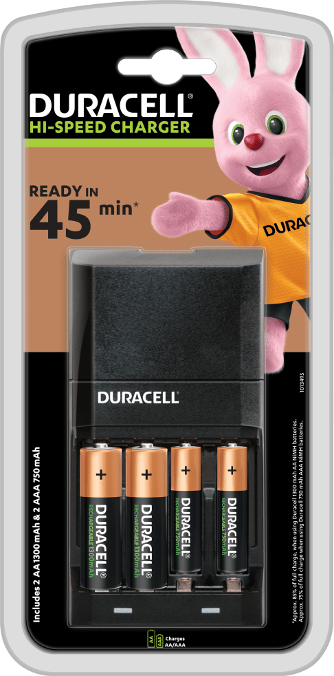Duracell Hi-Speed Advanced Battery Charger CEF27 inc Batteries