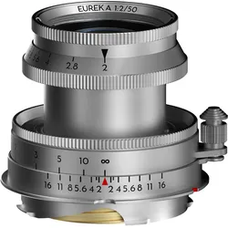 Thypoch Eureka 50mm f2 M mount (Leica M, Vollformat), Objektiv, Silber