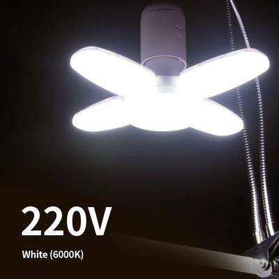 Uplifted Goods E27 Fan Shape LED Lamp Foldable 28W Light Bulb 220v White