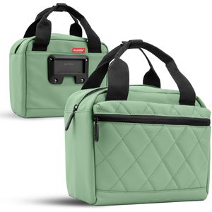 Mivelo Fahrrad-Lenkertasche Luna, minzgrün, 6 Liter, mit Regelhülle und KLICKfix-Halterung, Umhängetasche