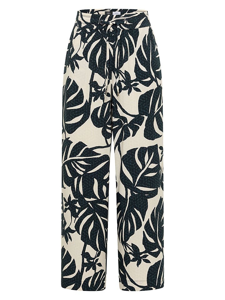 Cecil Hose in Beige/ Dunkelblau - S/L26