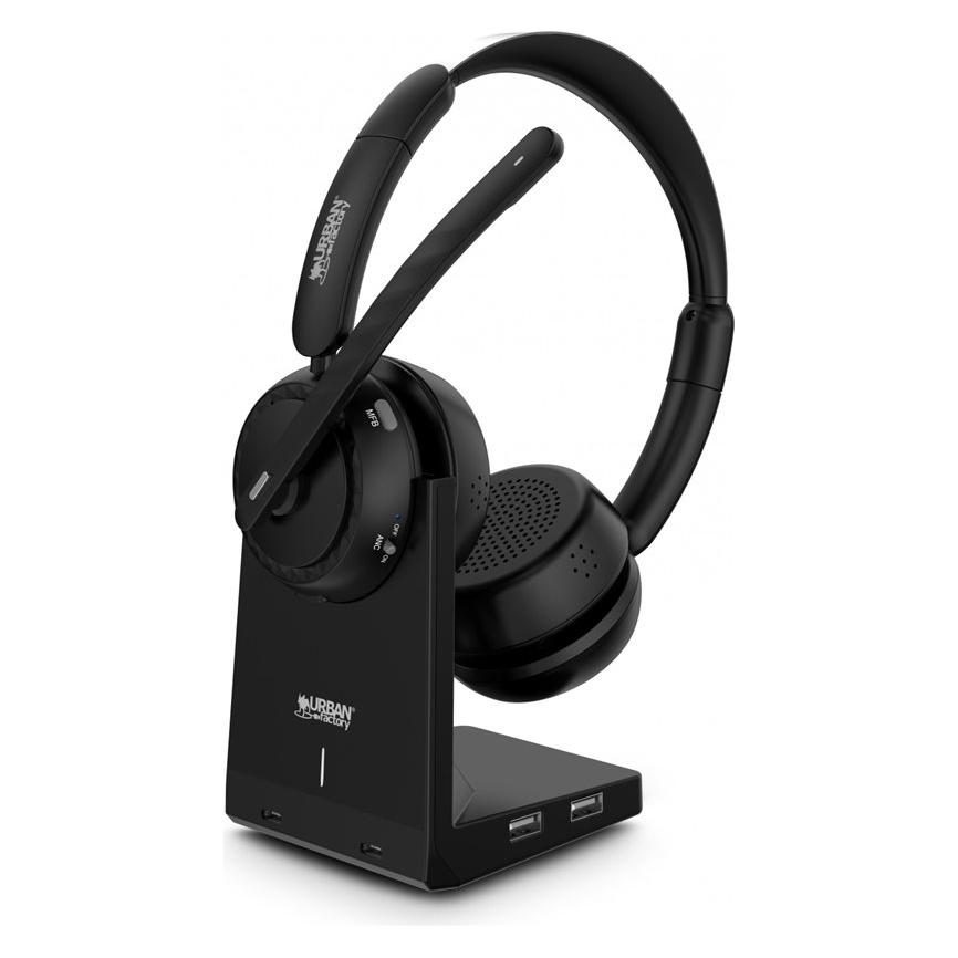Urban Factory Bluetooth 5.2 Heasdet With Anc / Enc And Charging Stand (Kabellos, USB-A) (HBV70UF)