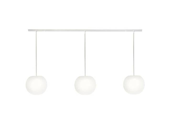 Casablanca Pendelleuchte Acai Linear, aus Opalglas, Esstischlamp