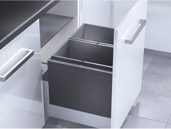 Hailo AS Triple XL 600 28/28-3631681 Einbau Abfallsammler 56 Liter Volumen 2x 28 Liter 60 cm Schrankbreite