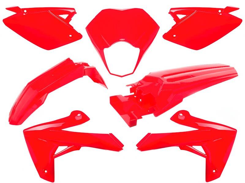 O PARTS Kunststoff-Kit Rot glänzend - Rieju MRT/MRT Pro 50 (09-21) F3526016