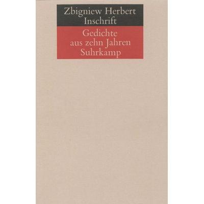 Inschrift, Gebundene Ausgabe von Zbigniew Herbert, Suhrkamp, 978-3-518-03060-8