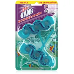 Cillit Bang 6in1 Tropische Lagune Duo 2x35 g Farbduftspüler Frischeduft und Farbspüler für WC-Becken