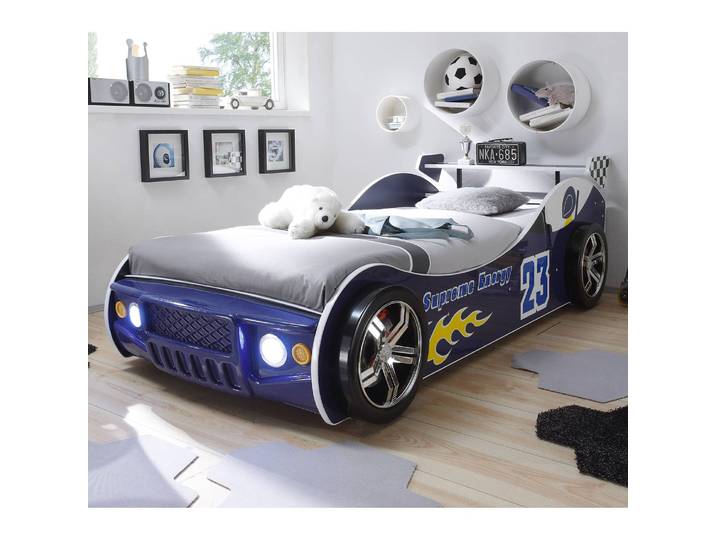 Lit voiture Energy 90 x 200cm Bleu/Bleu